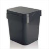Lixeira preta Pia cozinha banheiro 3 litros plástico OU - 1
