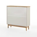 Ver imagem 5 de Sapateira Kaki 4 Portas 105 Cm X 35 Cm Tauari / Off White