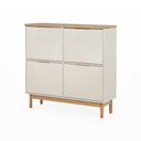 Ver imagem 2 de Sapateira Kaki 4 Portas 105 Cm X 35 Cm Tauari / Off White