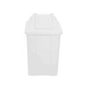 Ver imagem 1 de Cesto Quadrado 100 Litros com Tampa Vai-vem Branco