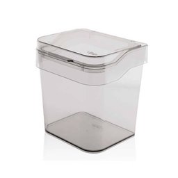 Lixeira transparente cozinha banheiro 3 litros plástico OU - 1