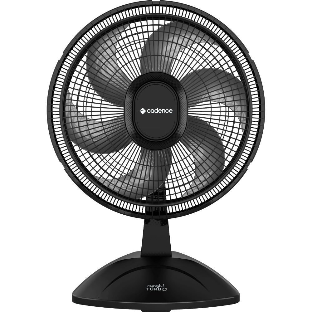 Ventilador de Mesa Cadence vtr410 Refresh Turbo Pro 6 Pás 3 Velocidades Preto 127v