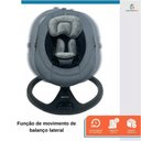 Ver imagem 2 de Cadeira de Descanso e Balanço Cadeirinha para Bebê com Musica Mosquiteiro e Controle Remoto Preta