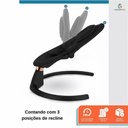 Ver imagem 4 de Cadeira de Descanso e Balanço Cadeirinha para Bebê com Musica Mosquiteiro e Controle Remoto Preta