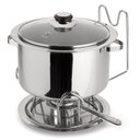 Ver imagem 1 de Banho Maria Rechaud Base Bowl Embutido tampa vidro 5,8 L