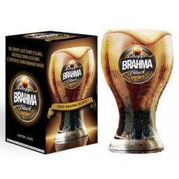 Seis Copos Oficiais Cerveja Brahma Black 430 Ml - 1