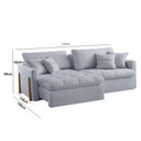 Ver imagem 2 de Sofá Cama Lisboa Retrátil e Reclinável 220cm Braço 10cm Meu Sofá Online