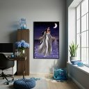 Ver imagem 2 de Quadro Decorativo Umbanda Iemanjá - 70x50cm:moldura Branca