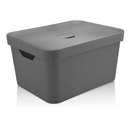 Caixa Organizadora Cube Grande Com Tampa Chumbo Marca Ou - 1
