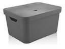 Ver imagem 1 de Caixa Organizadora Cube Grande Com Tampa Chumbo Marca Ou