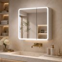 Ver imagem 1 de Espelheira para Banheiro com 2 Portas LED Touch 68cm Resistente a Umidade