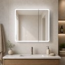 Ver mais imagens de Espelheira para Banheiro com 2 Portas LED Touch 68cm Resistente a Umidade