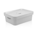 Ver imagem 1 de Caixa Organizadora Com Tampa Branca Marca Ou 36x27x13 Cm