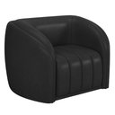 Ver imagem 7 de Conjunto Sala de Estar Sofá 252cm 3 Lugares e Poltrona Adam PU Preto G45 - Gran Belo Conjunto Adam
