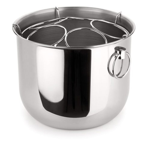 Balde Champagneira 12 Litros Com Alças E Grelha 5 Garrafas