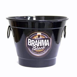 Balde De Gelo Cerveja Bebidas Alumínio 6 Litros Brahma Black - 1