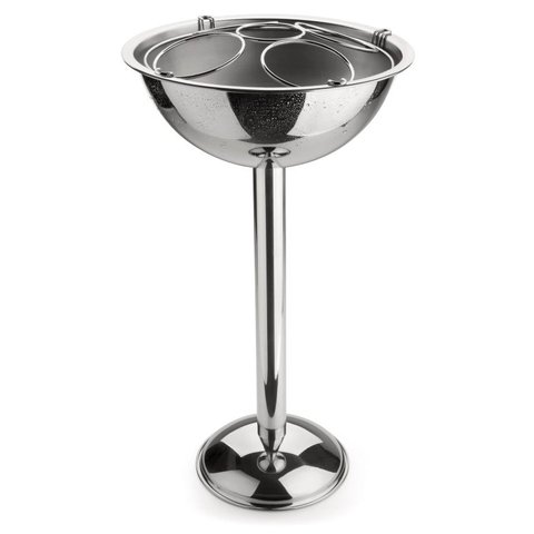 Champanheira Com Pedestal 80 Cm Base Coletora E Grelha