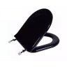 Assento Sanitário Almofadado Oval Astra Preto 95023 - 1