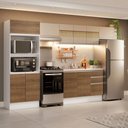 Ver imagem 1 de Armário de Cozinha Completa 100% Mdf 310 Cm Smart 01 Branco/rustic/crema