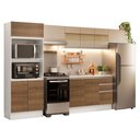 Ver imagem 2 de Armário de Cozinha Completa 100% Mdf 310 Cm Smart 01 Branco/rustic/crema