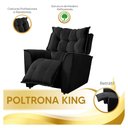 Ver imagem 4 de Poltrona do Papai Reclinável King Veludo Speciale Home Preto