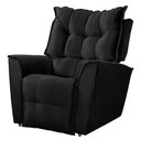 Ver imagem 1 de Poltrona do Papai Reclinável King Veludo Speciale Home Preto