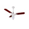 Ventilador de Teto Argelux Eixo Branco 3 Pás Mogno 220V 130W - 1