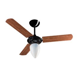 Ventilador de Teto Ventisol Wind Preto/Mogno 3P - 220V - 1 Ventilador de Teto Ventisol Wind Preto/Mogno 3P - 220V - 1