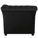 Ver imagem 4 de Sofá Recamier Divã Chesterfield 200cm Sofia Suede Preto Capitonê- Mabe Magazine