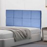 Cabeceira Estofada Carol 140 Cm Casal com Capitonê Corino Azul Bebê - 2