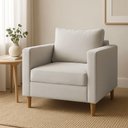 Ver imagem 2 de Kit 2 Poltronas Decorativa Helena Linho Bege Dal Poz Estofados