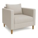 Ver imagem 3 de Kit 2 Poltronas Decorativa Helena Linho Bege Dal Poz Estofados