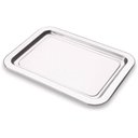Ver imagem 1 de Bandeja Retangular aço inox 25 X 34 Cm Lixada Multiuso