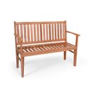 Ver imagem 1 de Banco Jardim 2 Lugares PREMIUM madeira de LEI Área Externa