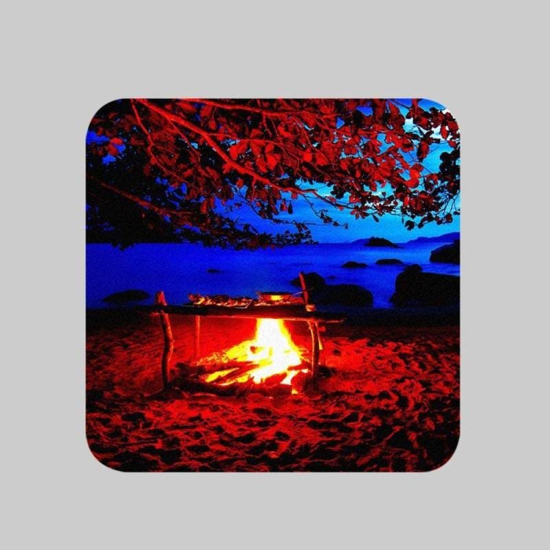 Porta Copo | Imã Decorativo, Criativo, Colorido E Descolado - Kit Especial Praias | 6 Unidades - 6