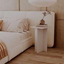 Ver imagem 2 de Mesa de Cabeceira Kyoto MDF-MDP Moderno Branco Mercado Das Prateleiras