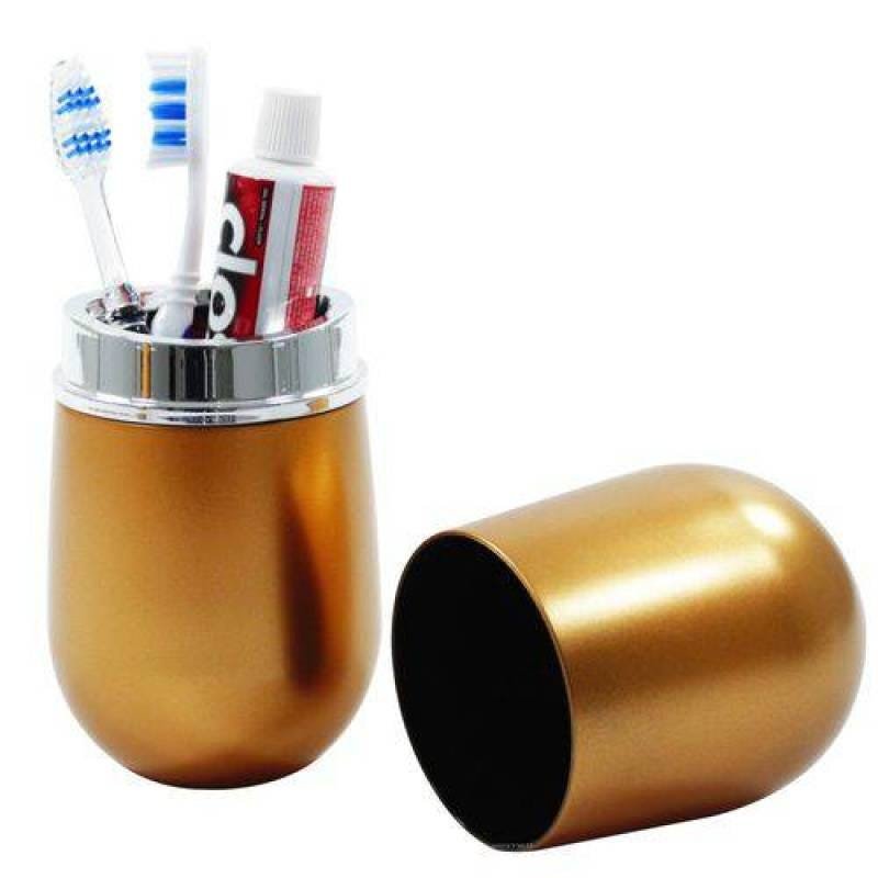 Ver imagem 2 de Porta Escova e Creme Dental Belly Vintage Dourado