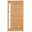 Ver imagem 1 de Kit Porta de Madeira Vitrô Direita 213CMX130CMX12CM PE28 Esel Marrom