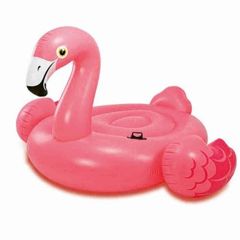 Bote Flamingo Rosa Gigante Para até 2 Pessoas - Intex