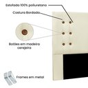 Ver imagem 3 de Cabeceira King 1,95M Genova Linho Pérola - Pallazio