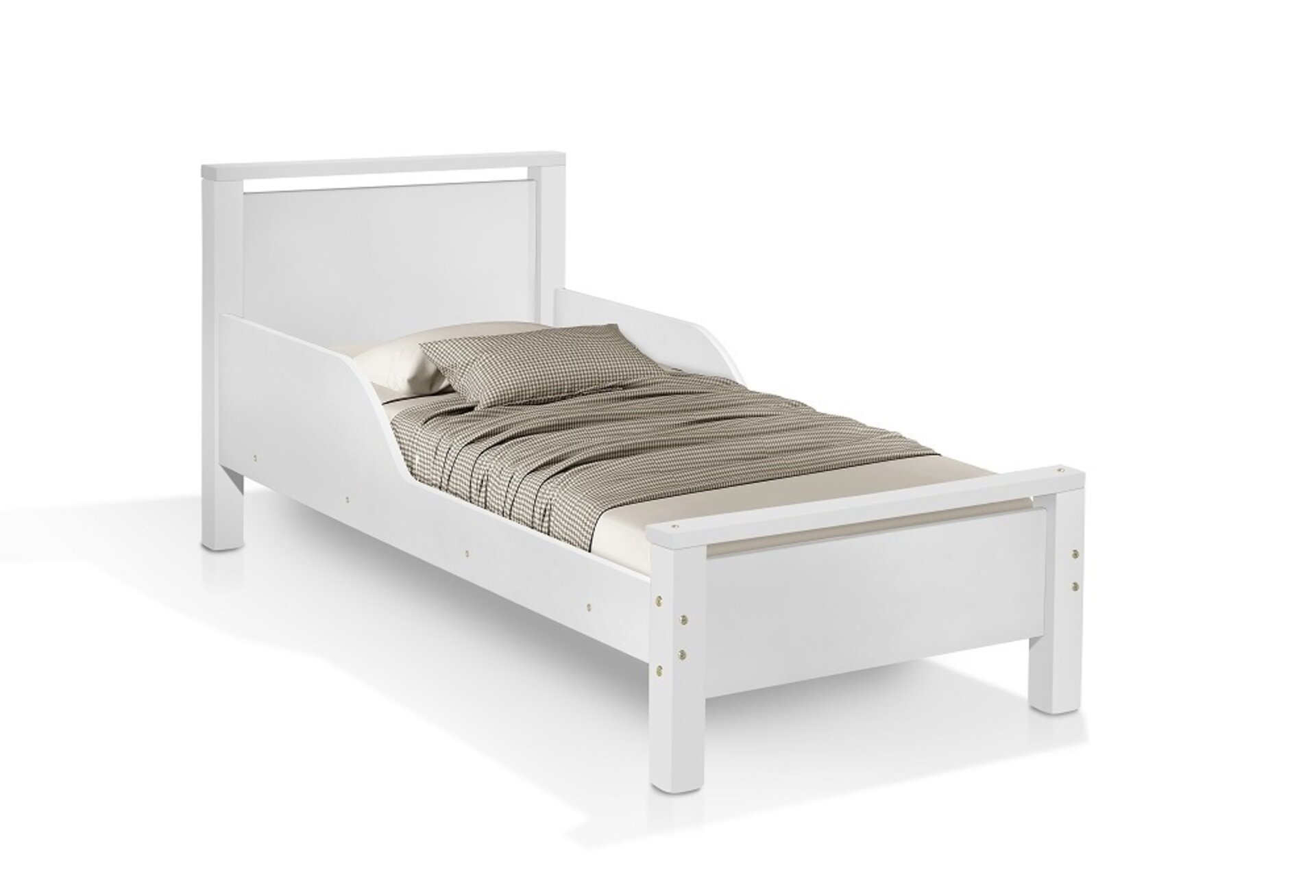 Mini Cama Infantil Meli com Proteção Mdf e Pes de Madeira - 3