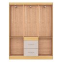 Ver imagem 3 de Guarda Roupa Casal Milão 6 Portas Damasco Off White – Poquema