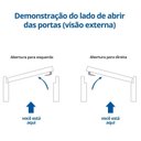 Ver imagem 5 de Kit Porta de Madeira Vitrô Direita 213cmx110cmx12cm Pe28 Esel