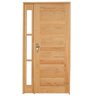 Kit Porta de Madeira Vitrô Direita 213cmx110cmx12cm Pe28 Esel - 1
