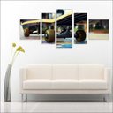 Ver imagem 4 de Quadro Decorativo Skate Esporte Mosaico Com 5 Peças