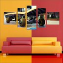 Ver imagem 2 de Quadro Decorativo Skate Esporte Mosaico Com 5 Peças