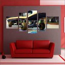 Ver imagem 3 de Quadro Decorativo Skate Esporte Mosaico Com 5 Peças
