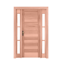 Ver imagem 2 de Kit Porta de Madeira 2 Vitrôs 213cmx136cmx12cm Pe28 Esel Abertura Direita