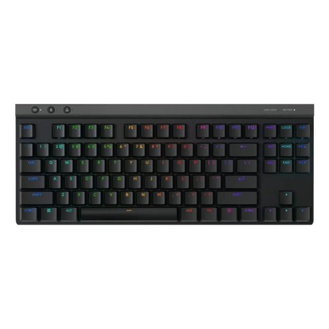 Teclado Mecânico Gamer sem Fio Logitech G515 Bluetooth ou 2.4gh - Tkl - Rgb - Switch Tátil - Preto
