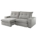 Ver imagem 7 de Sofá Athenas Linho 02 Módulos 80 Cm B25cm Meu Sofá Online A230 Linho Cinza